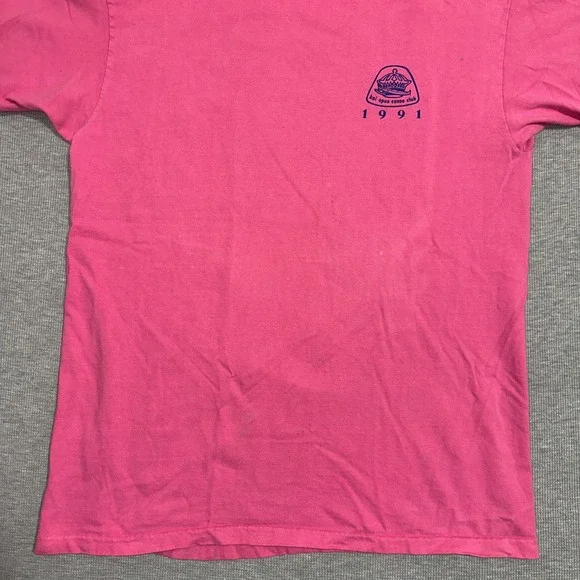 Vintage Hanes Beefy-T Kai Opua Canoe Club Hawaii Shirt Single Stitch Pink XL - Picture 12 of 16